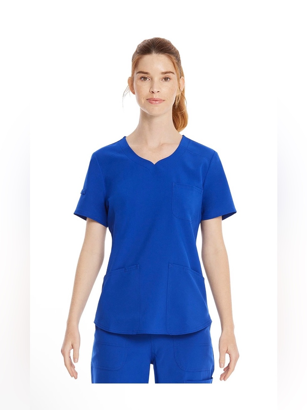 Scrubstar Women's Core Essentials Sweetheart V-Neck Scrub Top